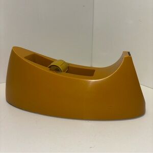 Scotch Magic 3M Canada C15 vintage desktop tape dispenser in harvest gold